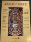 Original Jack Bot Pinball Poster 36x24 Inch