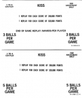 Kiss Coinage Card M-1508-111-A / M-1508-80-B (2-Sided Card)
