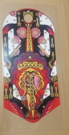 Planetary Pinball Mata Hari Playfield Hardtop