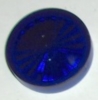 Playfield Insert - 1 inch Round, Transparent blue, starburst bottom (Click for NOTES)