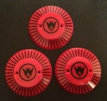 High Speed Popbumper Caps - Decorated 03-7444-541 - Set/3