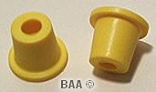 Tapered Rubber Bumper/Cone Yellow 23-6579