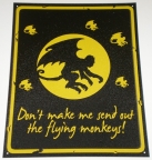 Metal Sign - Flying Monkeys