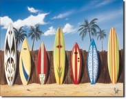 Surfboards Metal Sign 16 x 12.5 Inch