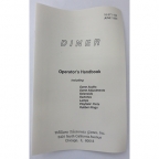 Operator Handbook - Diner 16-571-103