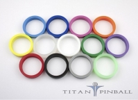 Titan competition silicone standard flipper rubber BLACK